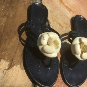 Chanel camelia sandals
